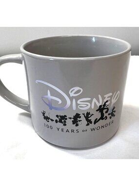 Disney 100 Years Of Wonder Mickey & Minnie Grey Ceramic Mug